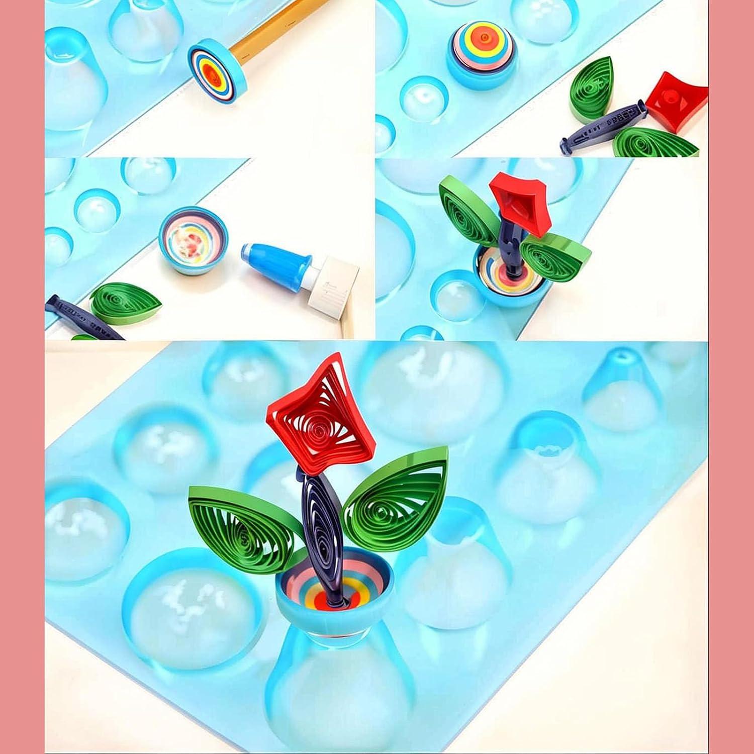 Herramienta de Quilling de Papel 3D Sunnates 2 PCS Moldes