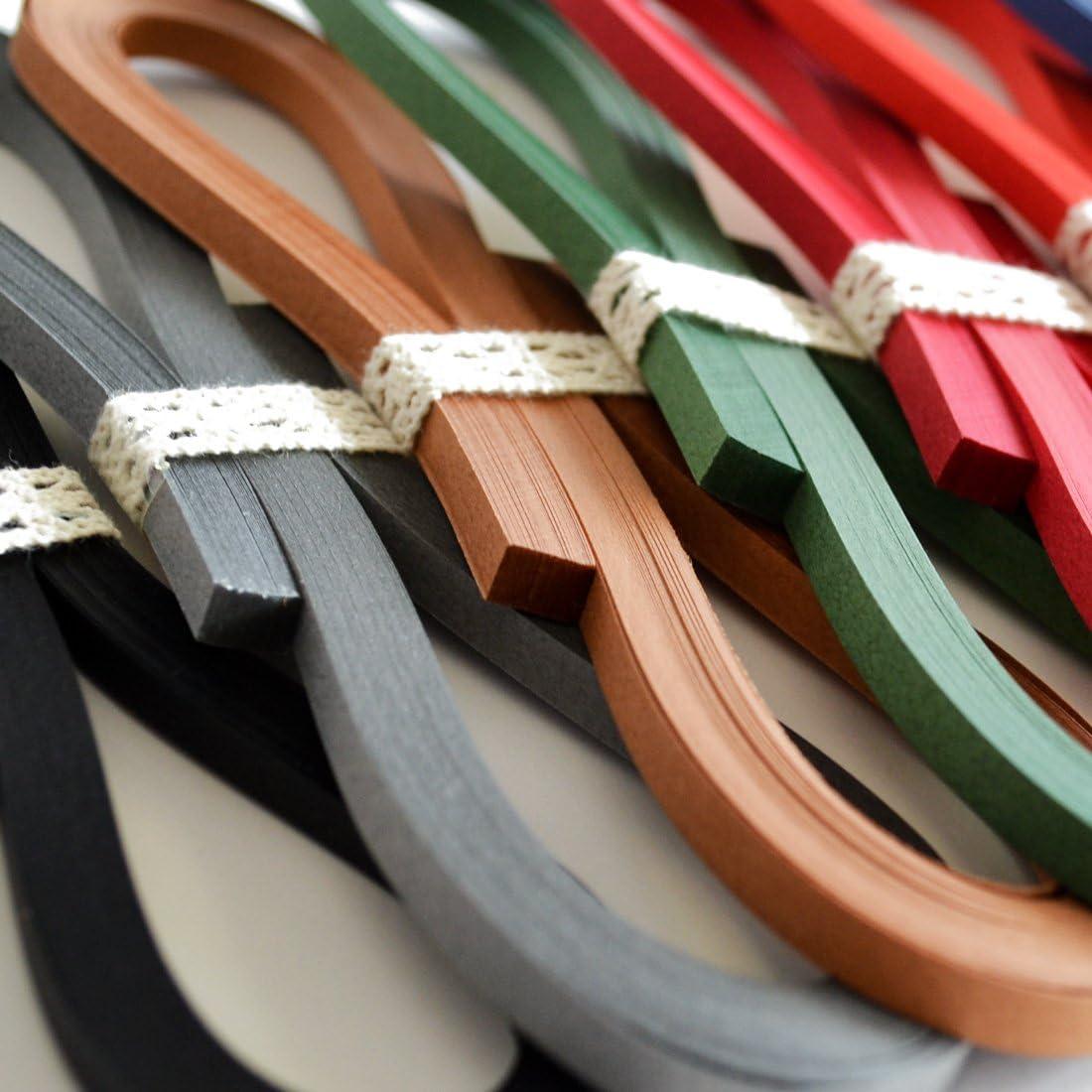Juego de Quilling JUYA 1280 Tiras 32 Colores 39 cm Ancho 1.5-10 mm