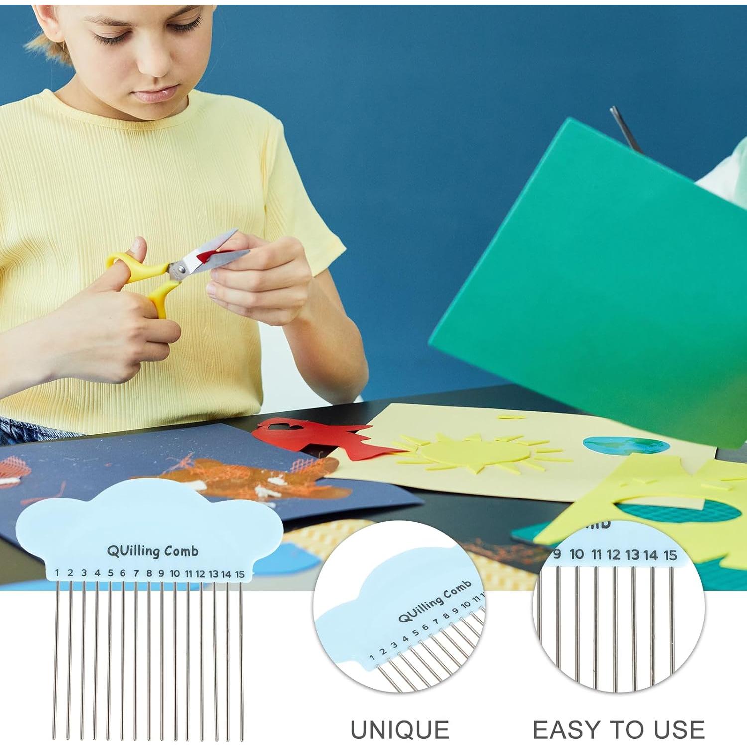 Herramienta de Quilling de Papel TEHAUX 5 Piezas 10x10cm