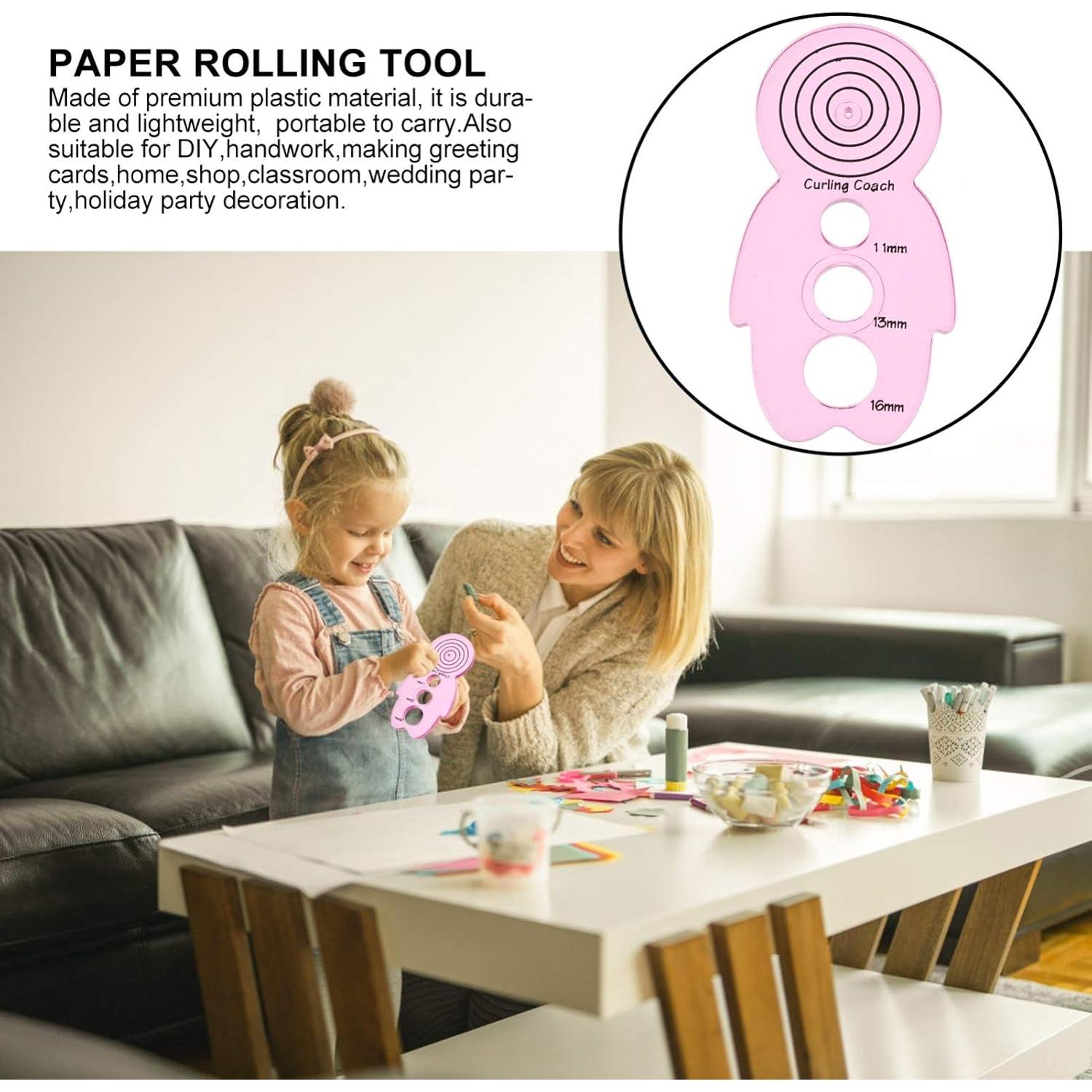 Herramienta de Enrollado de Papel Quilling EXCEART 5 Pcs Rosa