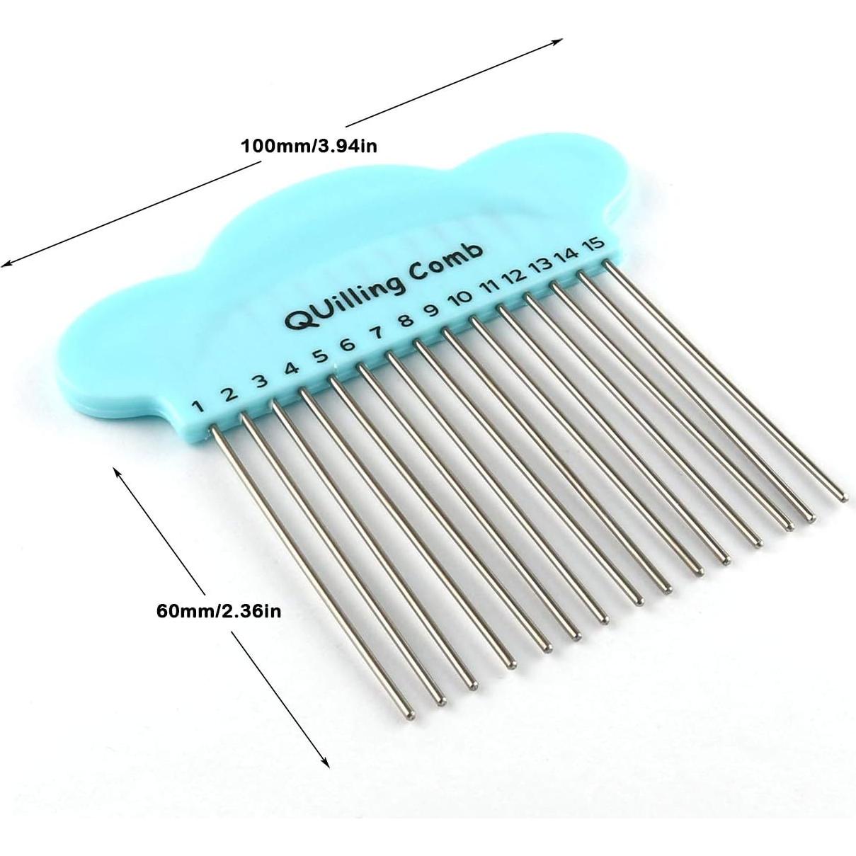 Peine de Quilling E-outstanding Azul 10x10cm para DIY