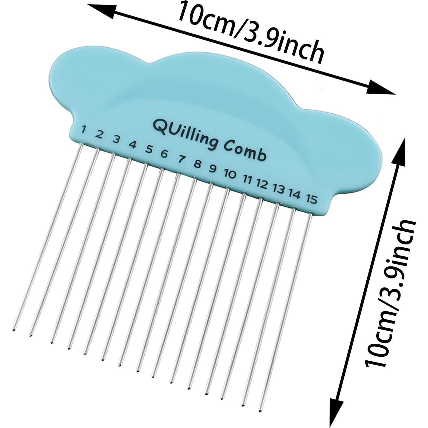 Tejedor de Peine de Papel ZZLZX 2PCS Azul y Rosa 10x10cm