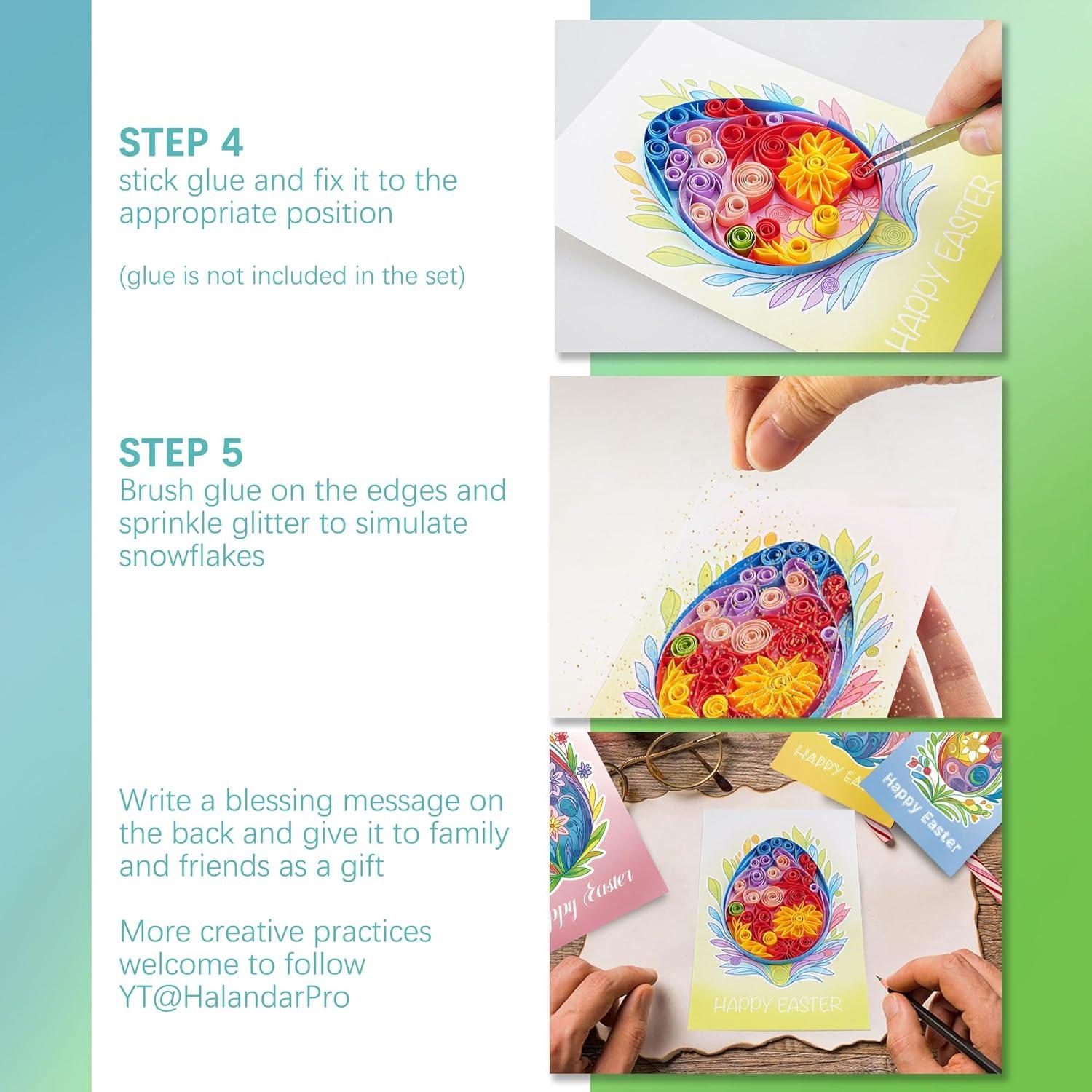 Kit de Quilling para Principiantes Halandar 13 Piezas 323g