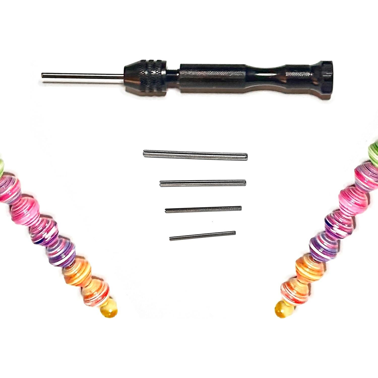 Rodillo de cuentas de papel con 4 puntas intercambiables