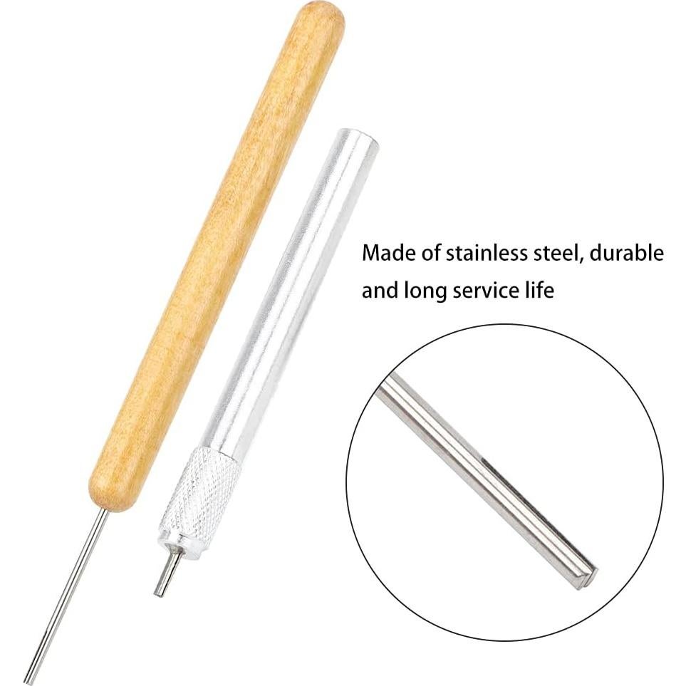 Herramienta de Quilling Jeanoko 2 Piezas Acero Inoxidable