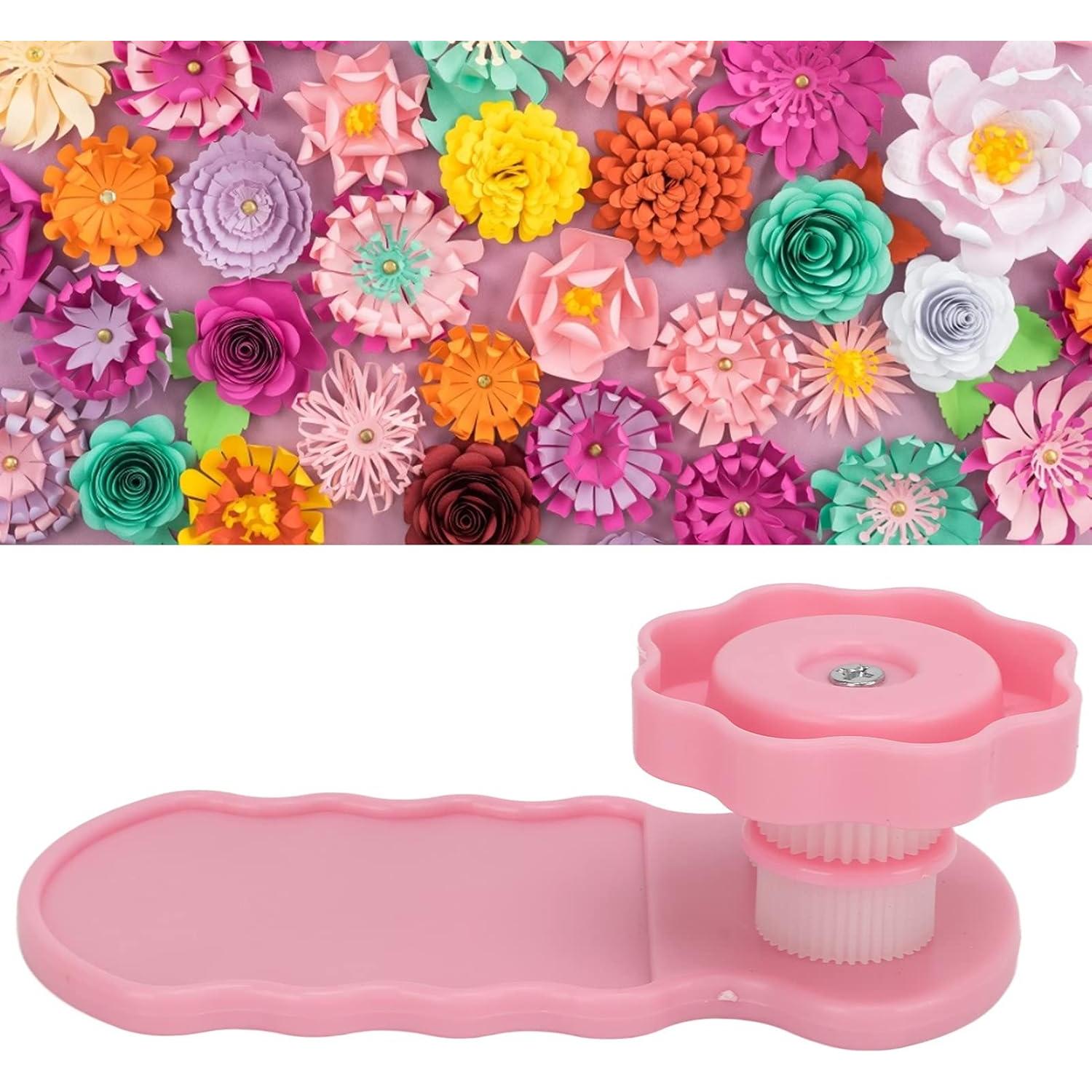 Herramienta de Fruncir Papel GLOGLOW Rosa 1Pcs para Quilling