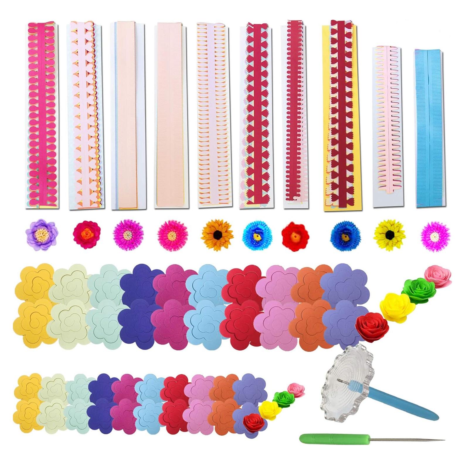 Woohome 143 PCS Tiras de Papel Quilling para Manualidades