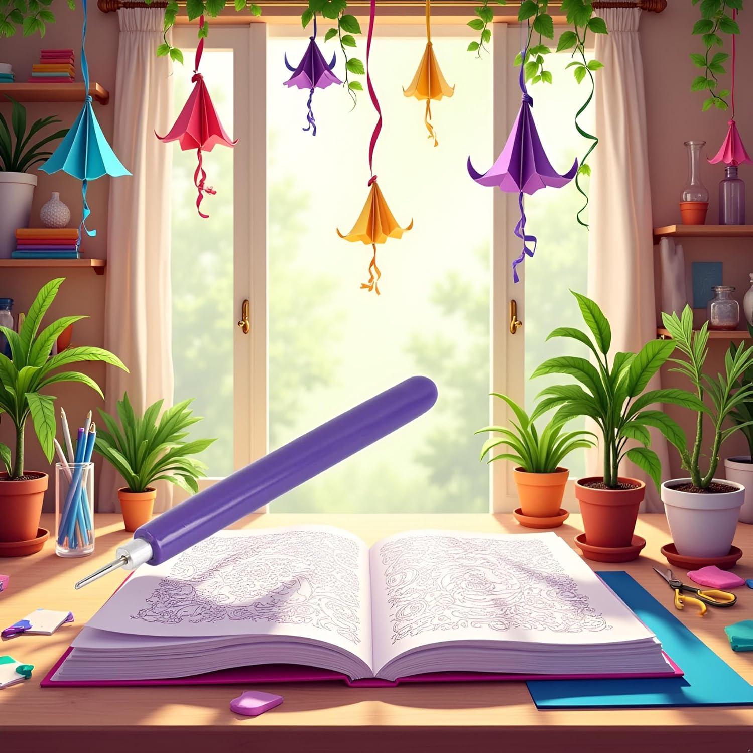 Pluma de Aguja para Quilling Htppzjr - Herramienta de Manualidades