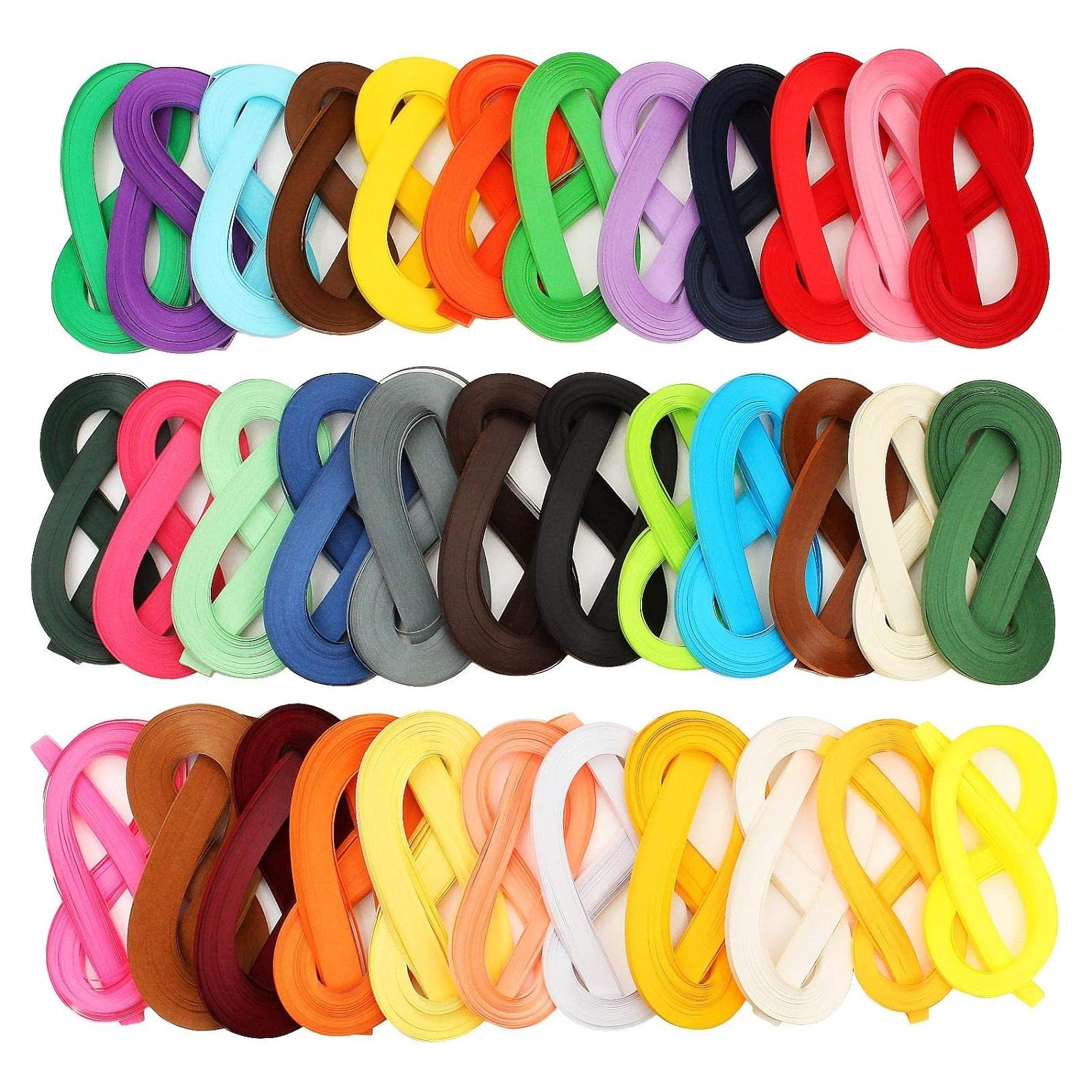 Set de Tiras de Papel Quilling QTLCOHD 35 Colores 5mm 4200 Piezas