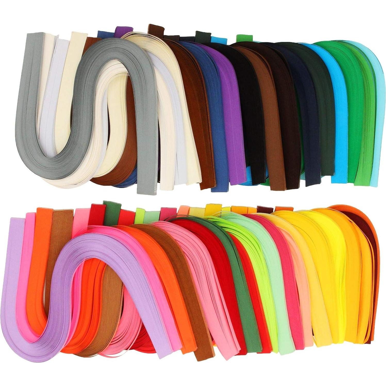Set de Tiras de Papel Quilling QTLCOHD 35 Colores 5mm 4200 Piezas