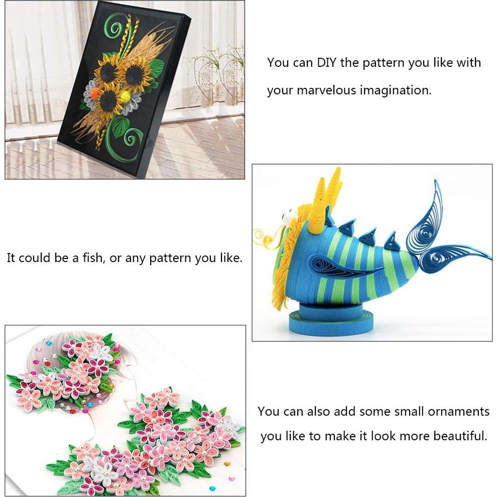 Tiras de Papel Quilling Arricraft 3mm Verde Gradiente - 120 Piezas