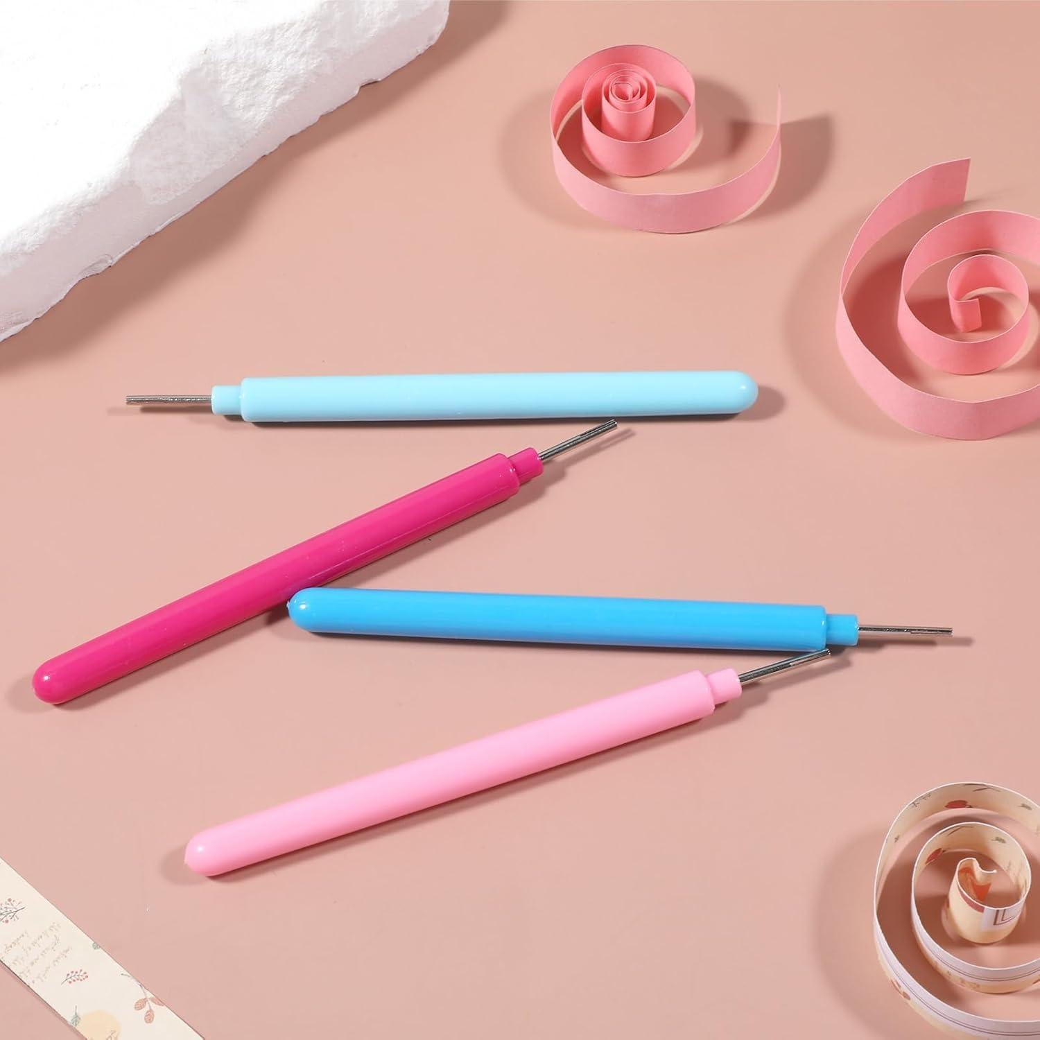 Juego de Herramientas de Quilling Prasacco - 12 Piezas, 4 Colores