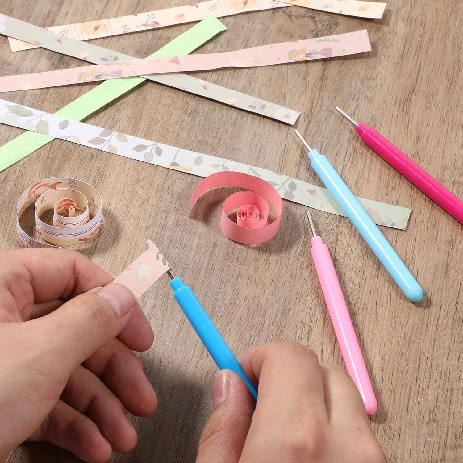 Juego de Herramientas de Quilling Prasacco - 12 Piezas, 4 Colores