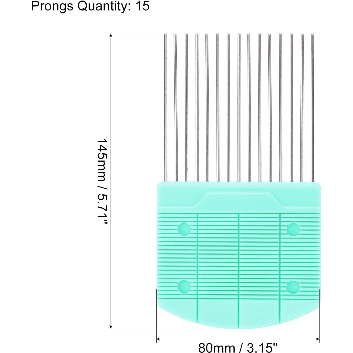 Peine de Quilling PATIKIL Verde con 15 Púas para Manualidades
