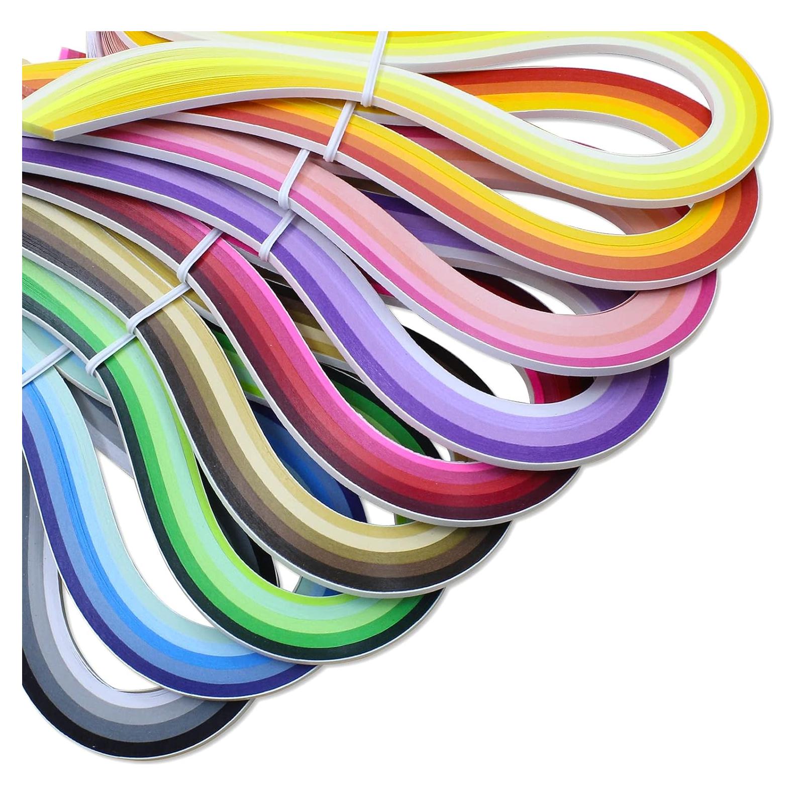 Kit de Tiras de Quilling Zorfeter 900 Piezas 42 Colores 3mm