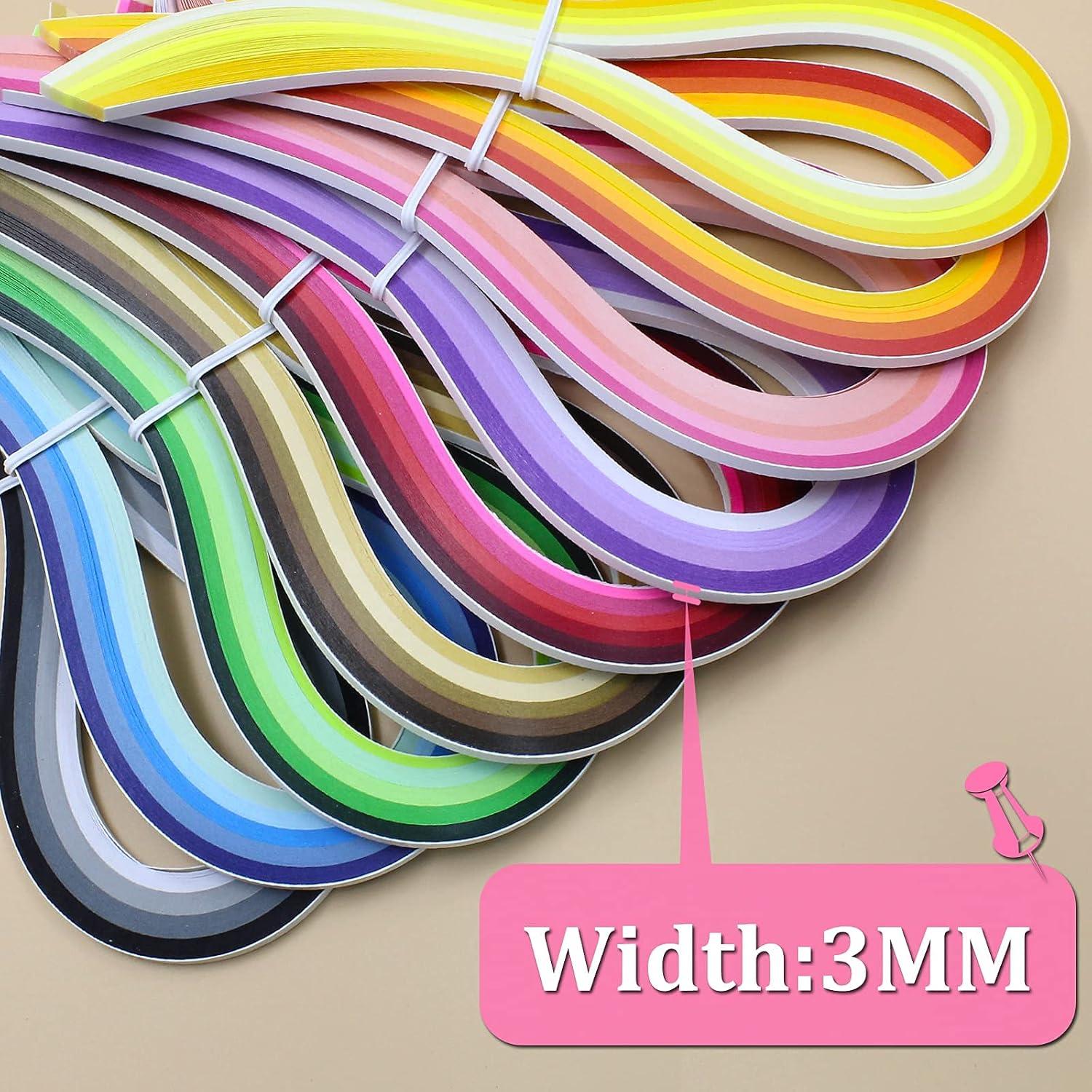 Kit de Tiras de Quilling Zorfeter 900 Piezas 42 Colores 3mm