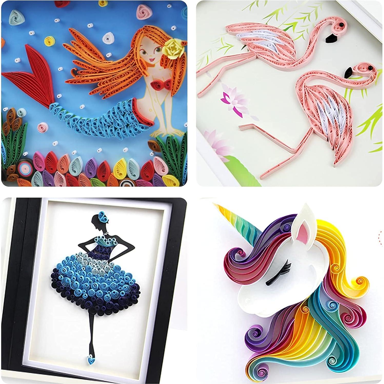 Kit de Tiras de Quilling Zorfeter 900 Piezas 42 Colores 3mm