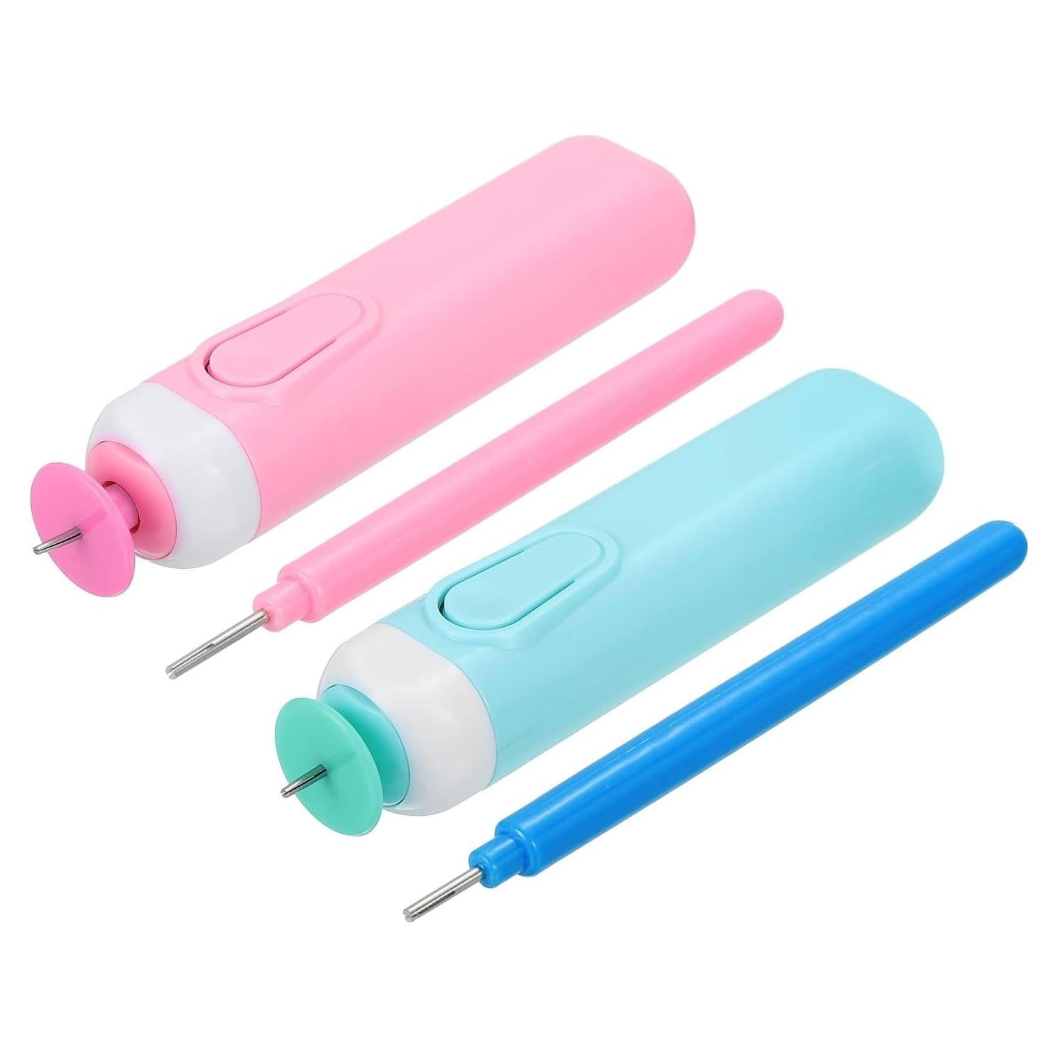 Lápiz de Quilling Eléctrico MECCANIXITY Rosa y Azul - Kit de Manualidades