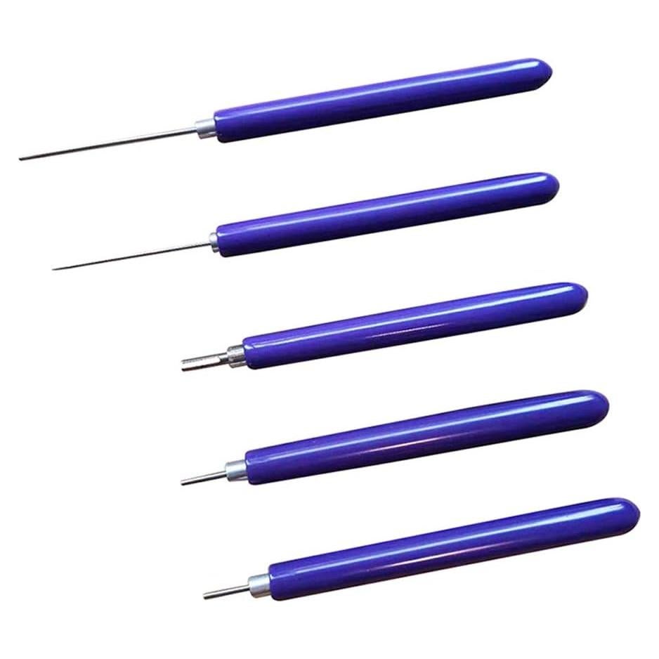 Juego de 5 Herramientas de Quilling de Papel Lasenersm Azul