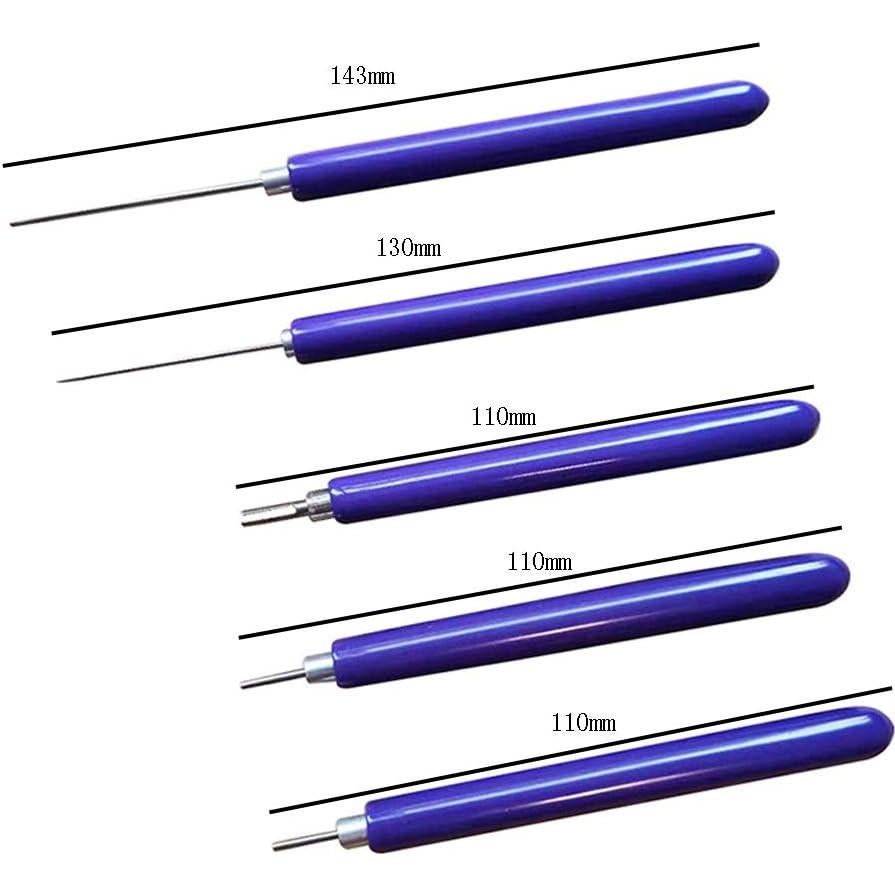 Juego de 5 Herramientas de Quilling de Papel Lasenersm Azul