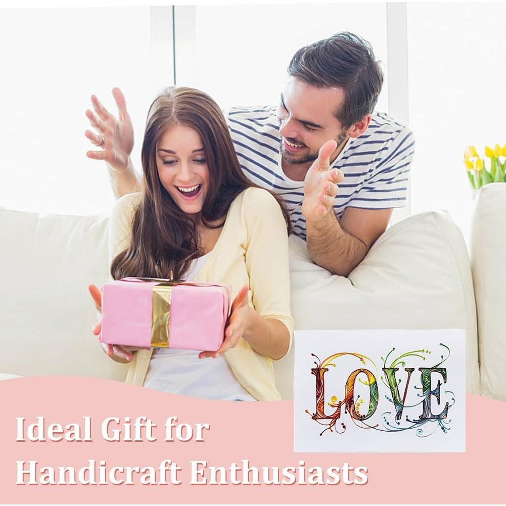 Kit de Quilling de Papel A4 WEBEEDY para Principiantes