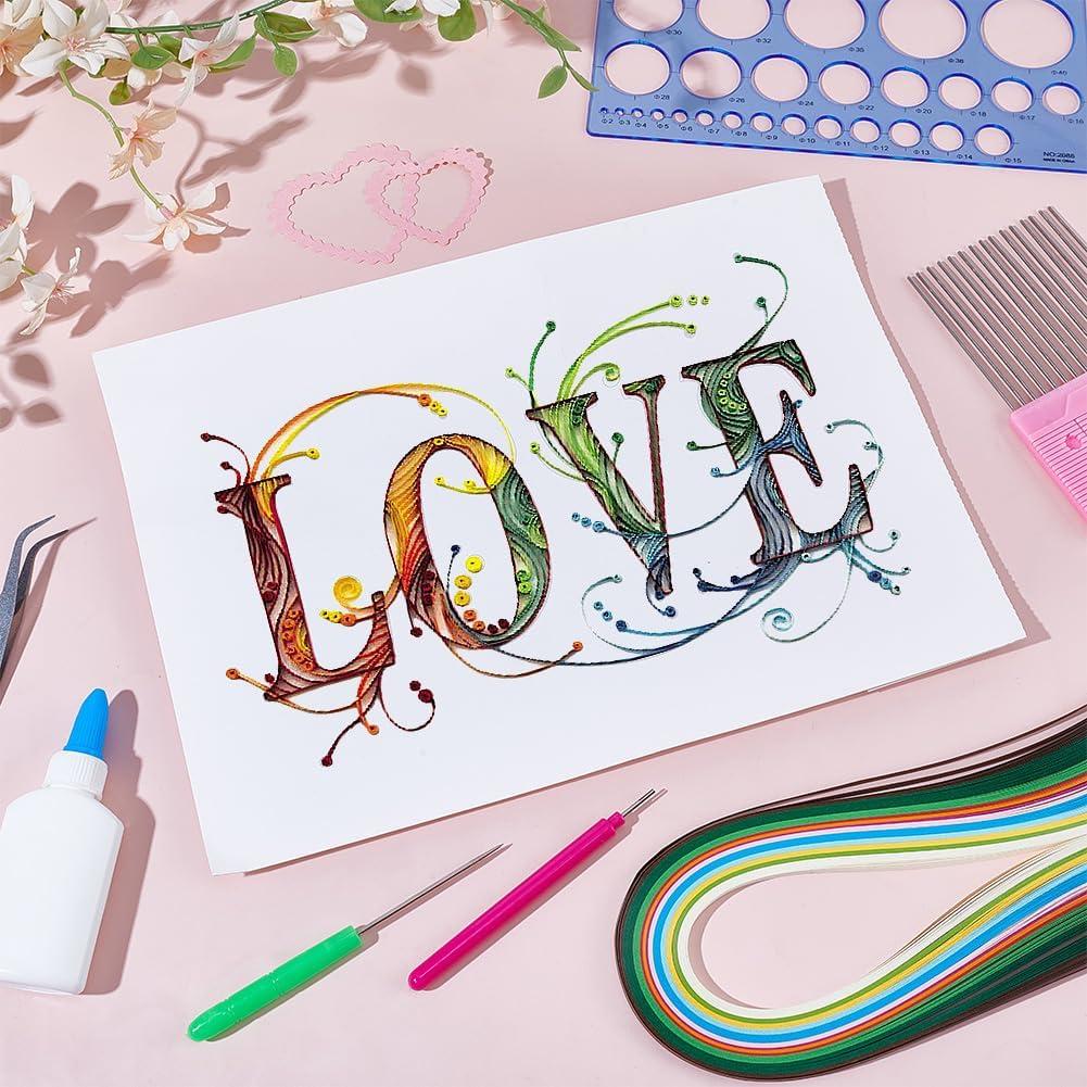 Kit de Quilling de Papel A4 WEBEEDY para Principiantes