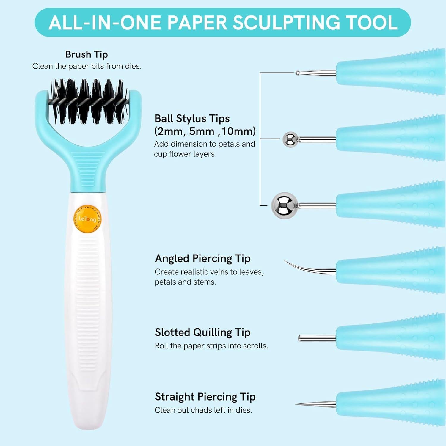 Kit de Herramientas para Esculpir Papel CYFUN DESIGN 7 Puntas