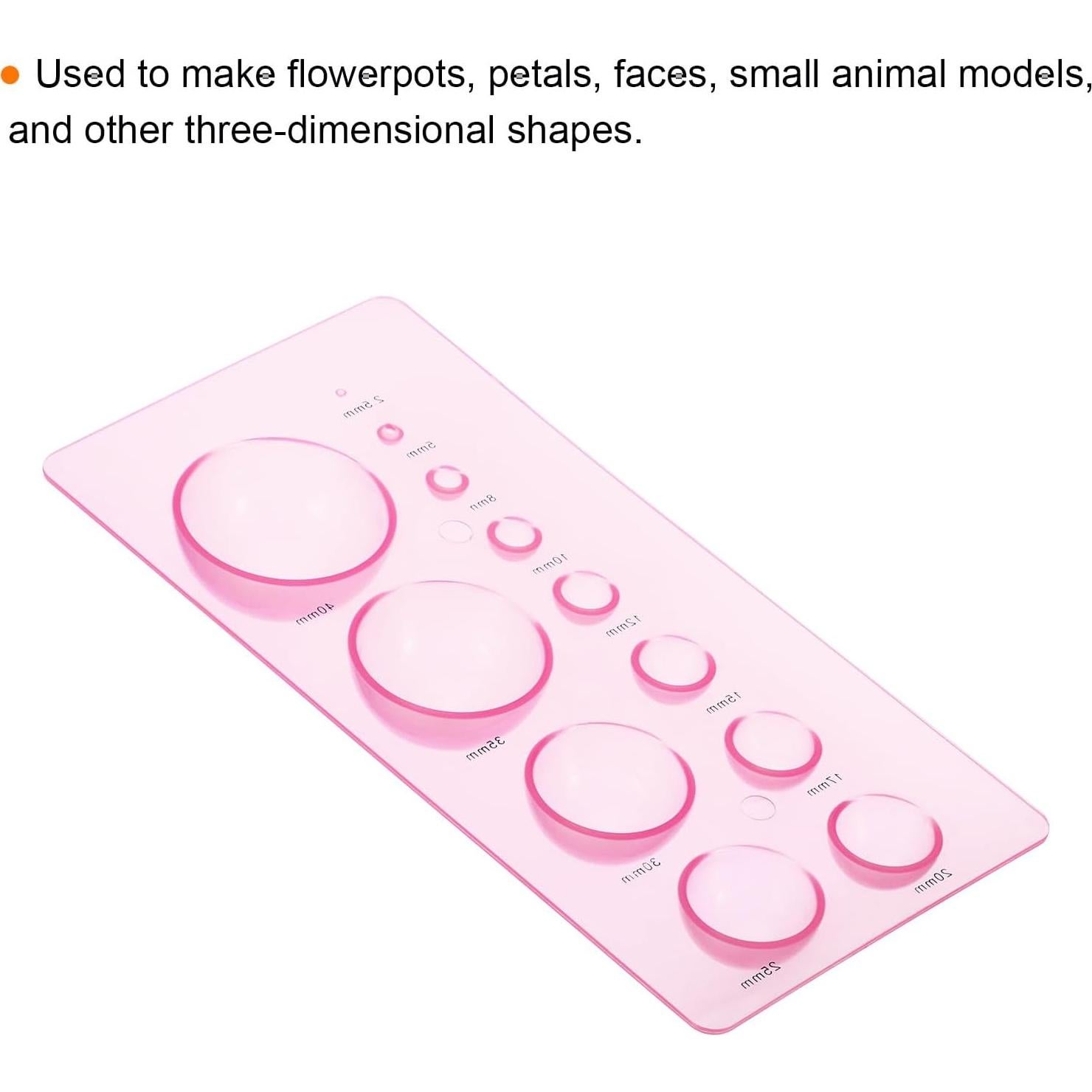 Molde de Quilling PATIKIL 18x10 cm, 12 Formas para Manualidades