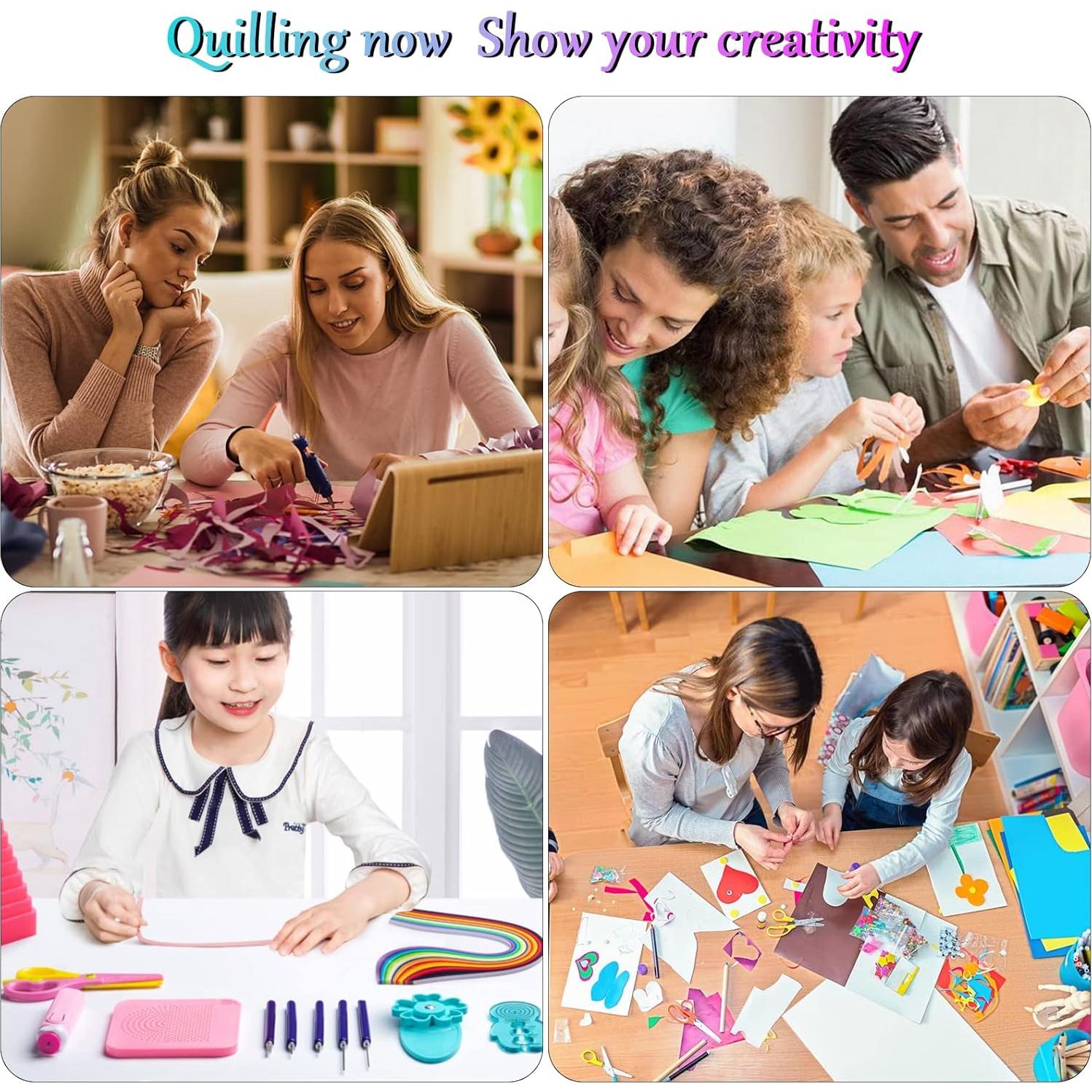 Kit de Tiras de Papel Quilling YURROAD 36 Colores 720 Tiras