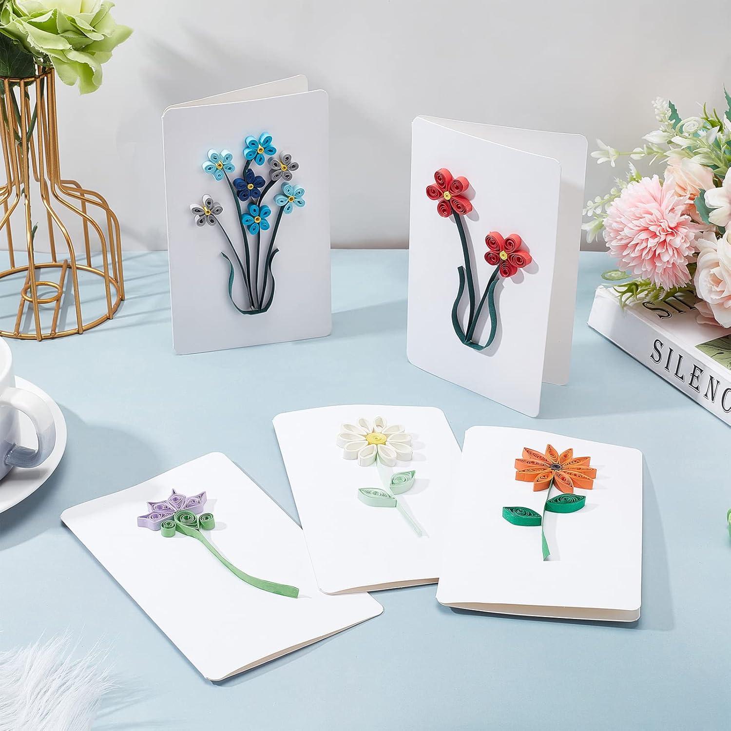 WEBEEDY Paper Quilling Kits DIY Quilling Card Making Kits Quilling Kits for Adults with 36 Colors Strips,Quilling Tools and Supplies,DIY Design Drawing Handcraft for Christmas Invitation Greeting Gift