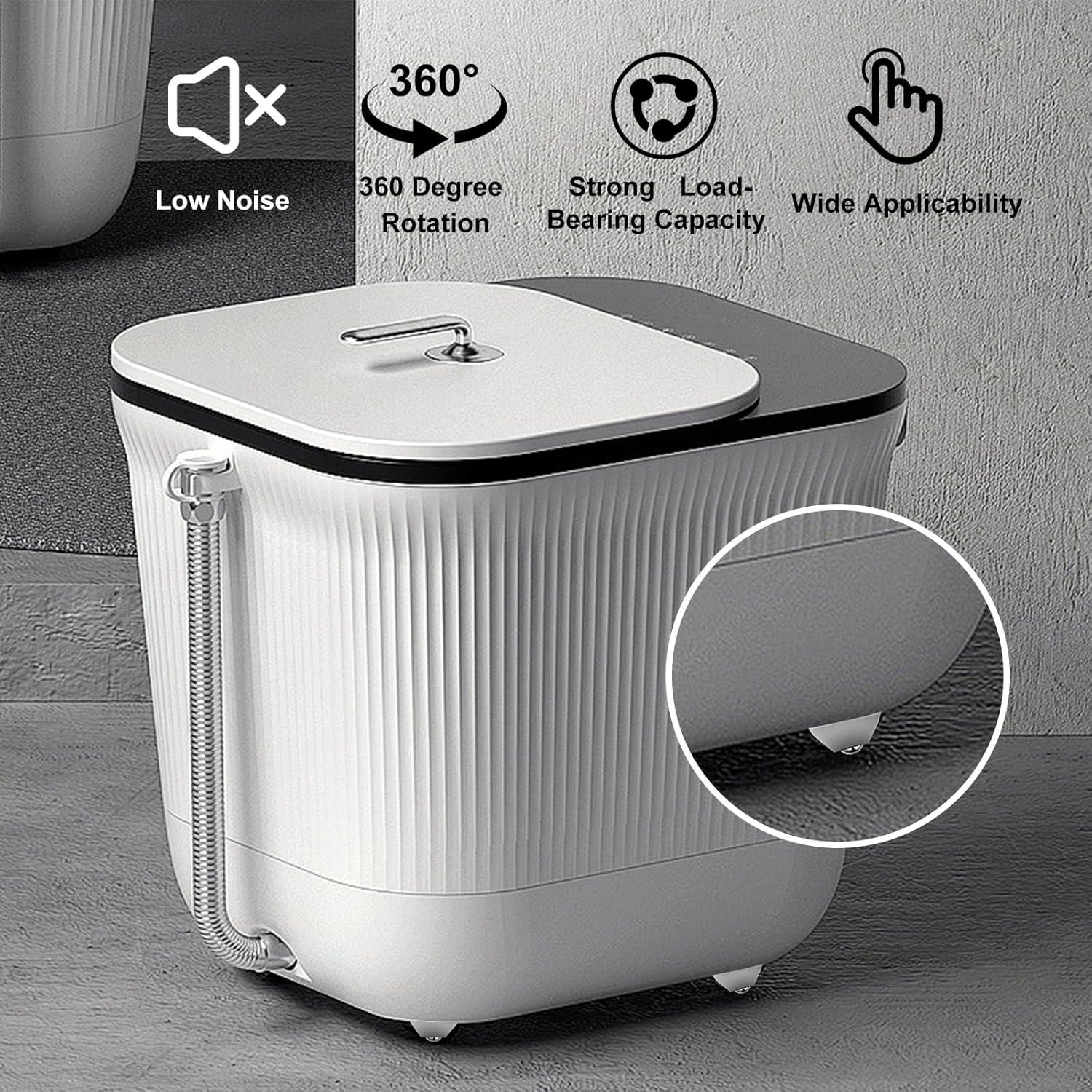 Ruedas Mini Autoadhesivas Keepsweat 12 Pcs 360° Rotación