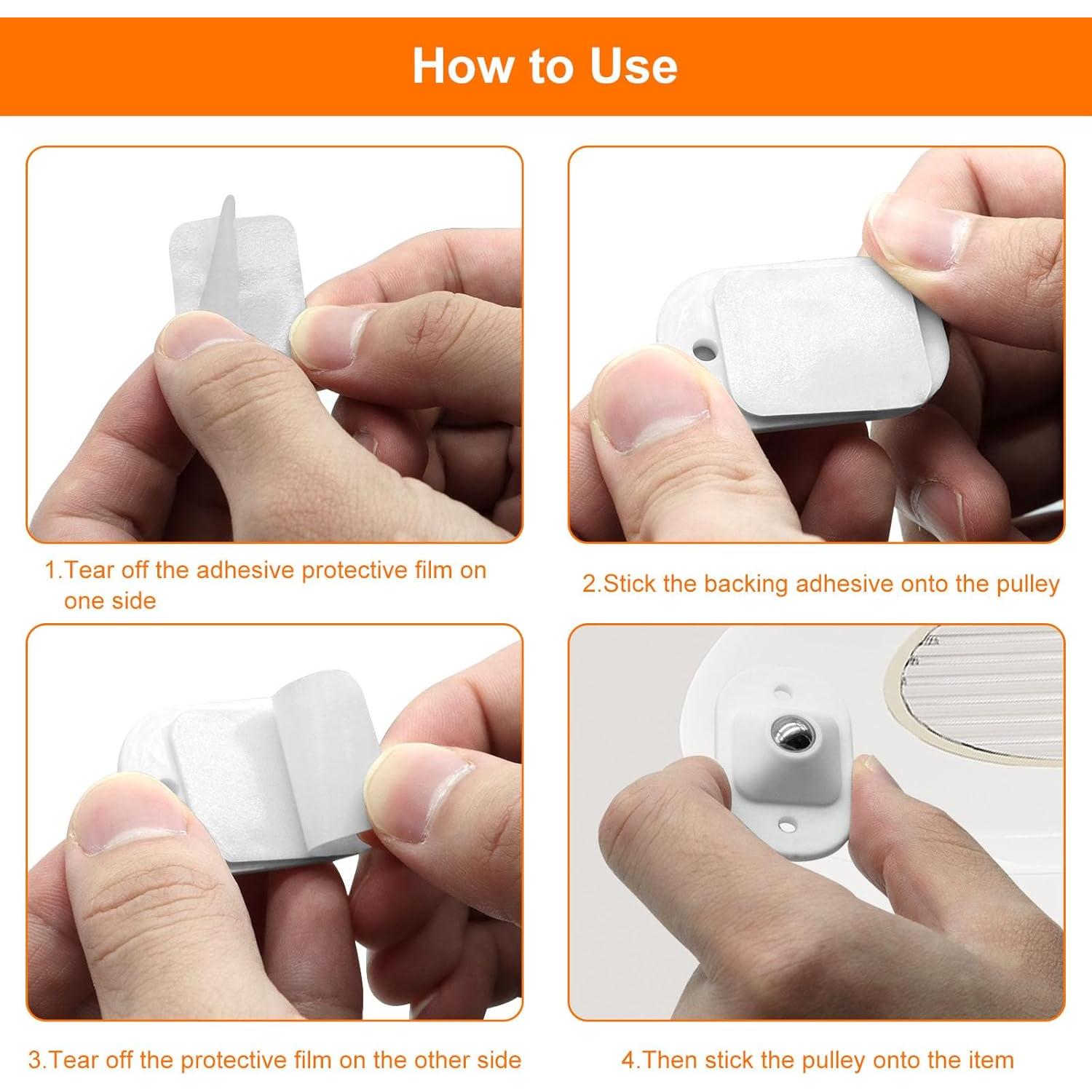 Ruedas Mini Autoadhesivas Keepsweat 12 Pcs 360° Rotación