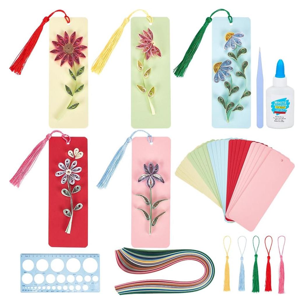 Kit de Quilling de Papel WEBEEDY 30 Juegos DIY Multicolor