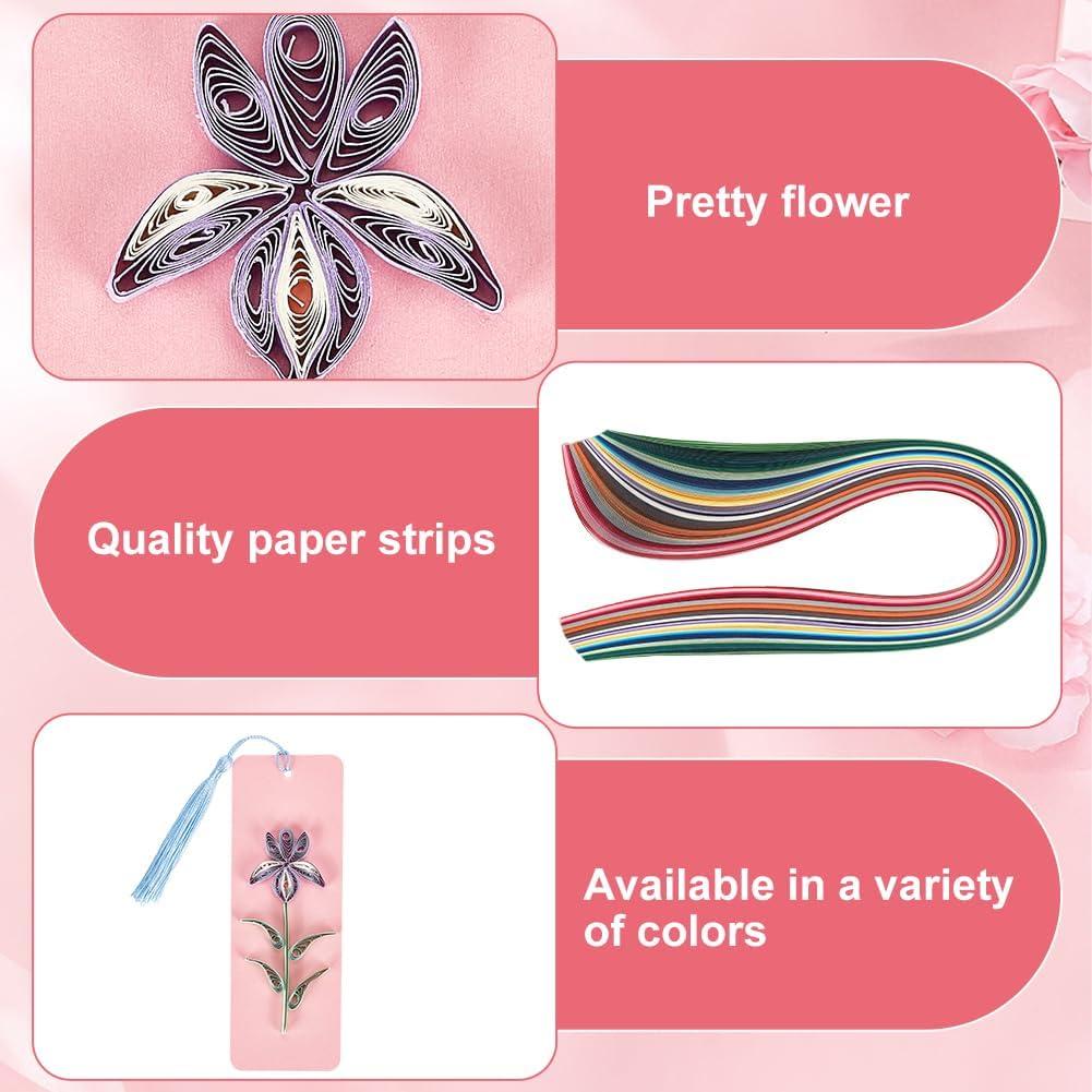 Kit de Quilling de Papel WEBEEDY 30 Juegos DIY Multicolor