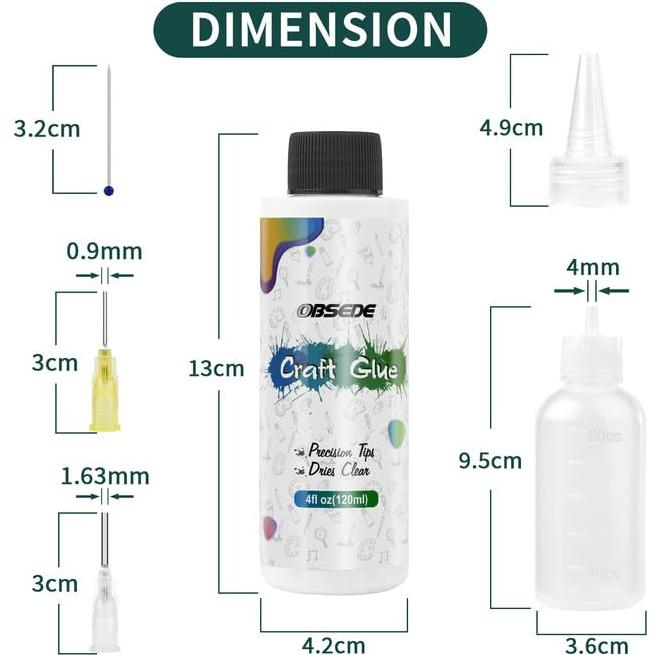 Pegamento Artístico OBSEDE 118 ml Rápido Secado Transparente