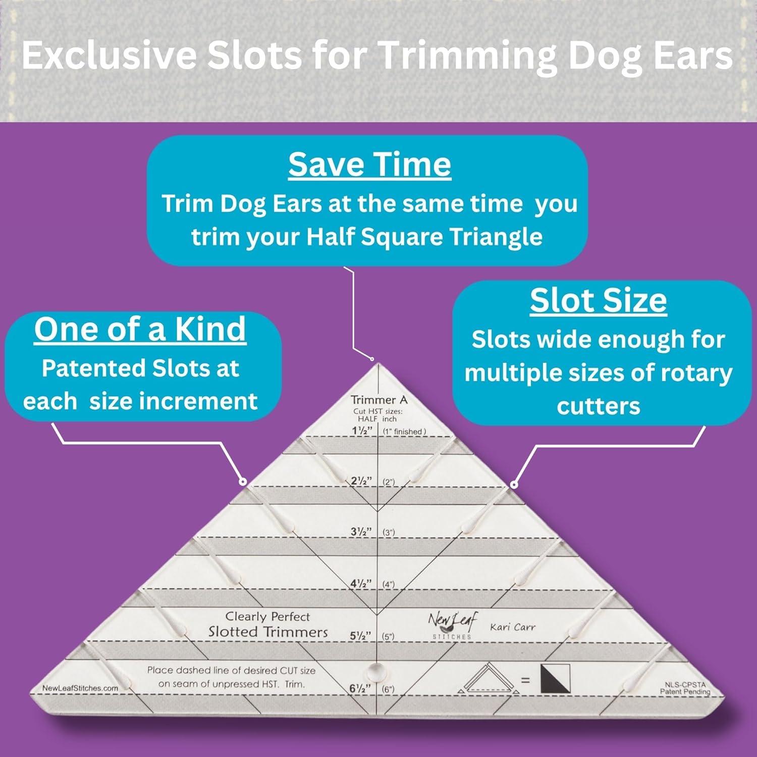 Regla Acrílica para Corte de Triángulos New Leaf 29.2x22.9cm