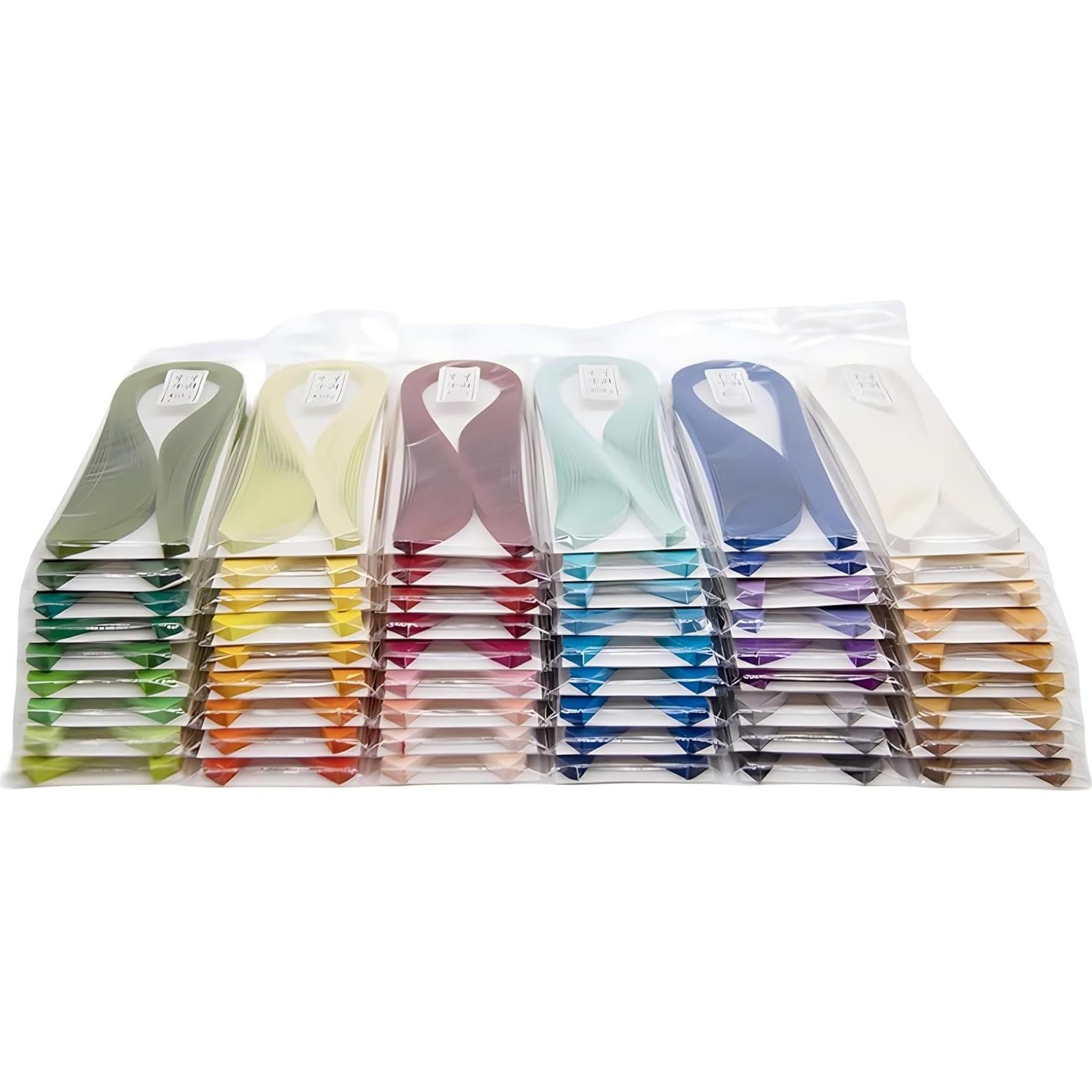 Tiras de Papel Quilling Blancas ODETOJOY 7mm 120pcs 54cm