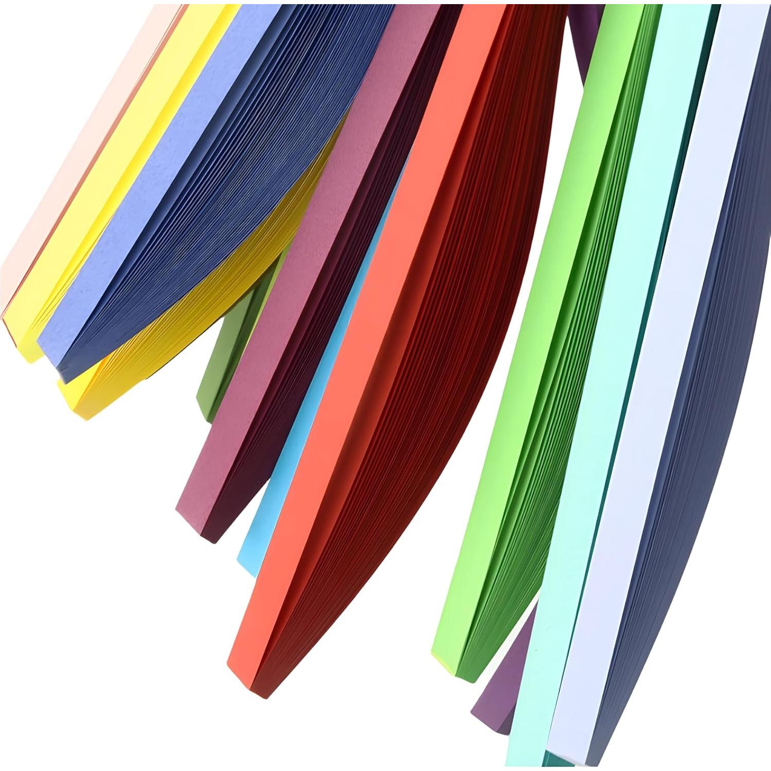 Tiras de Papel Quilling Blancas ODETOJOY 7mm 120pcs 54cm