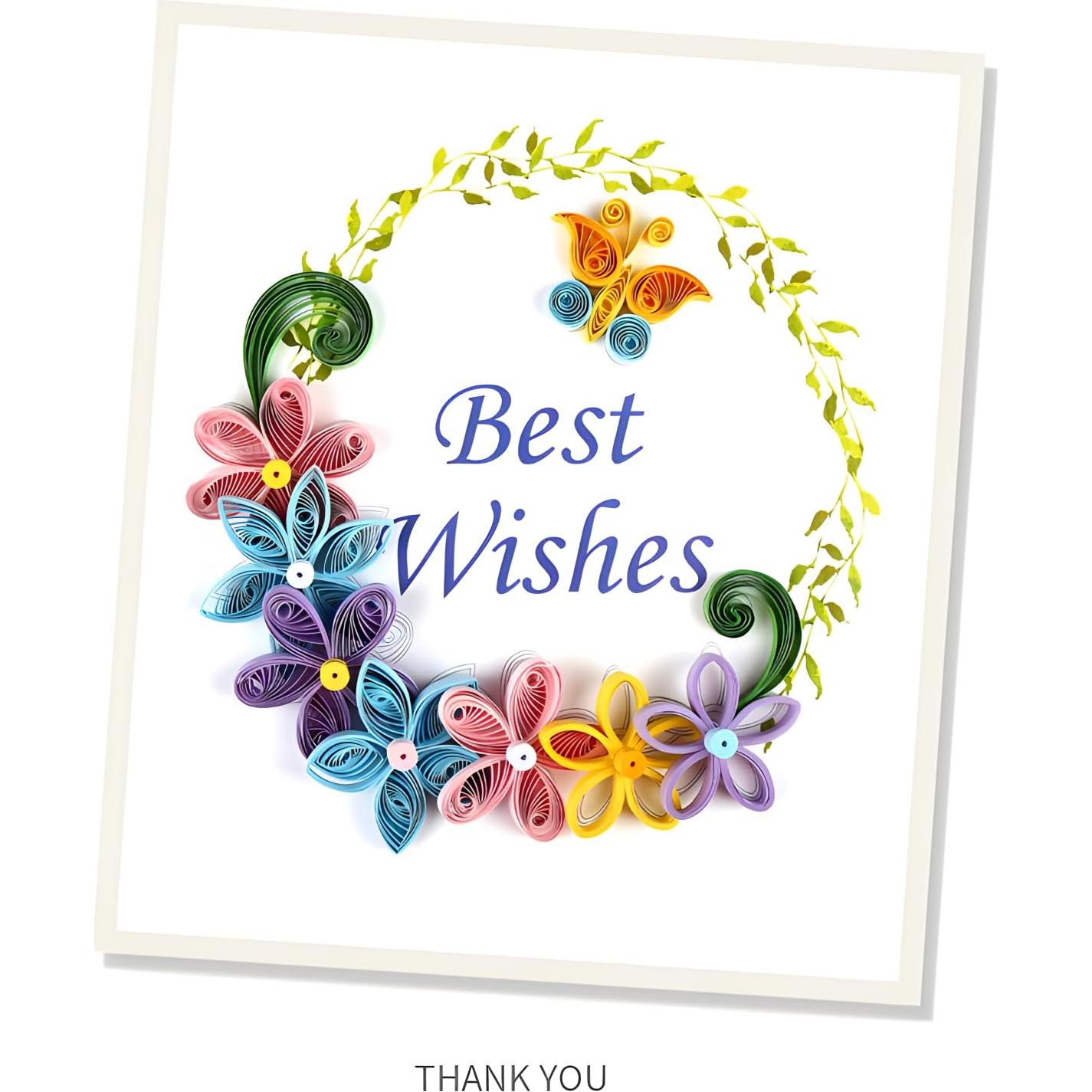 Tiras de Papel Quilling Blancas ODETOJOY 7mm 120pcs 54cm