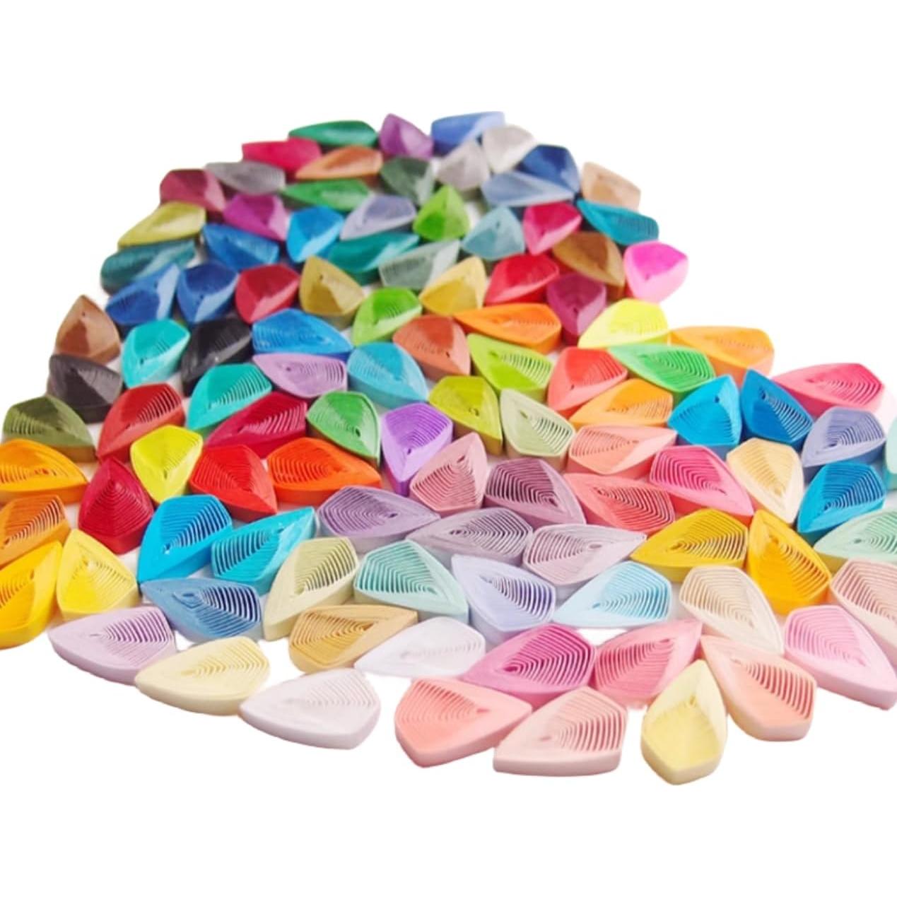 Tiras de Papel Quilling Blancas ODETOJOY 7mm 120pcs 54cm