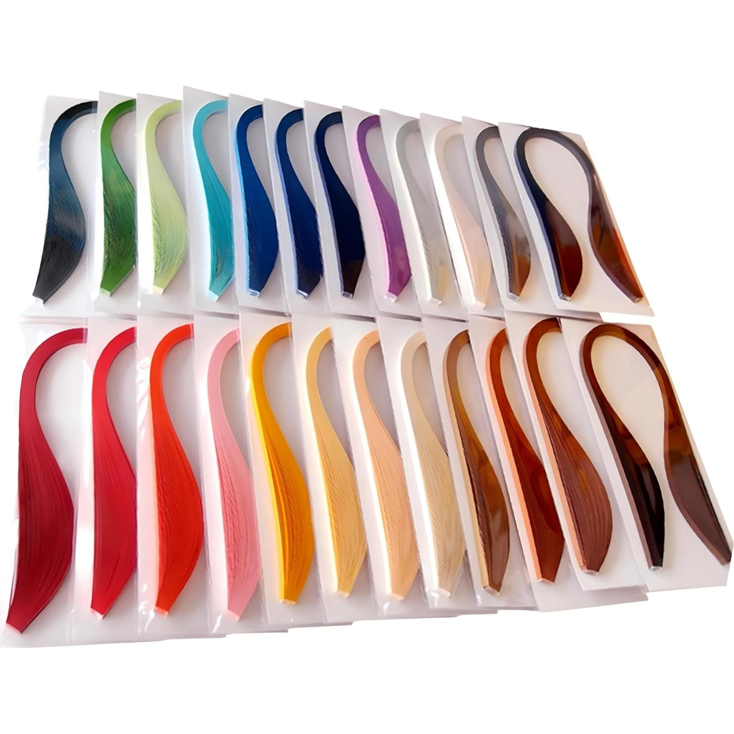 Tiras de Papel Quilling Blancas ODETOJOY 7mm 120pcs 54cm