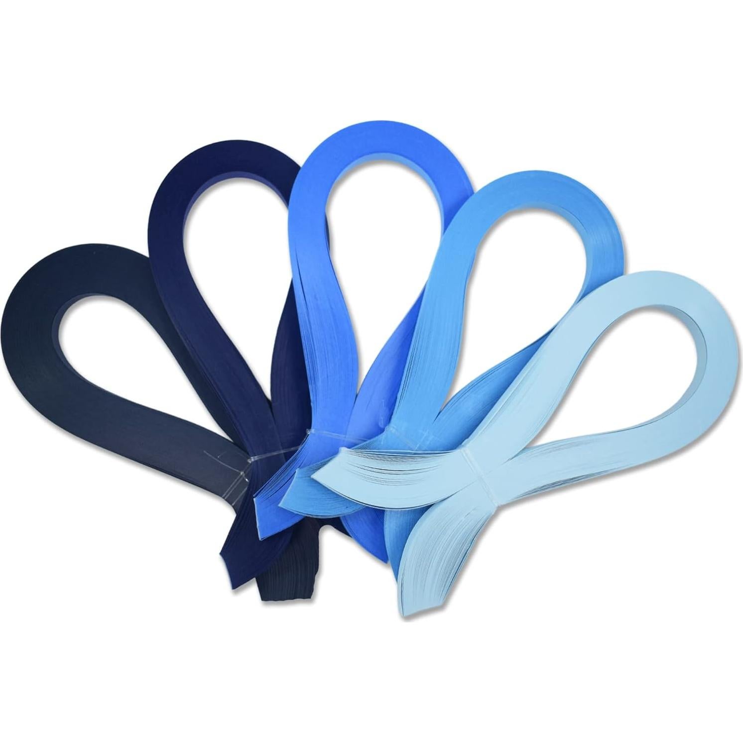 Tiras de Quilling Azul CrafTreat 3mm x 30cm - 500 Unidades