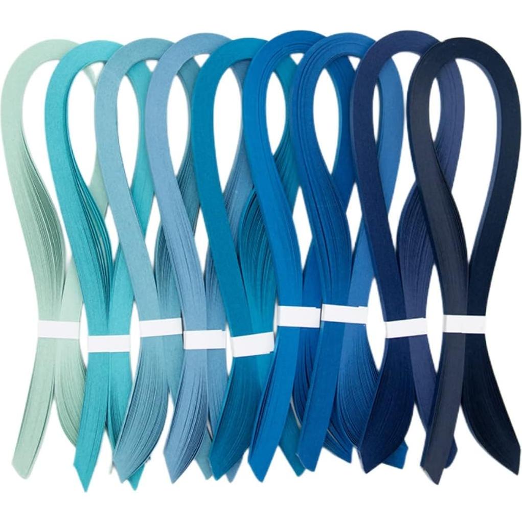 Tiras de Papel Quilling ODETOJOY Azul 10mm 120pcs
