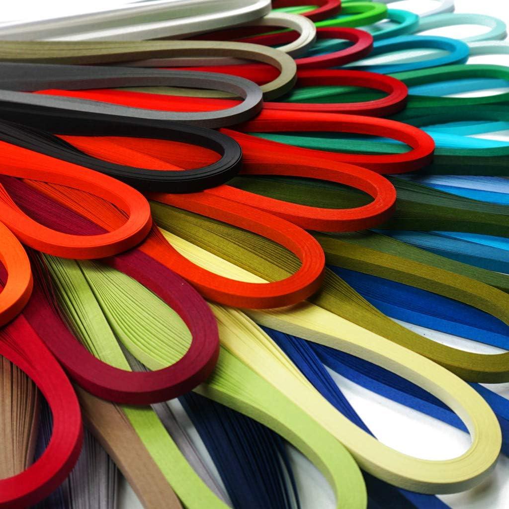 JUYA Juego de Quilling de Papel 72 Colores 2880 Tiras 3mm