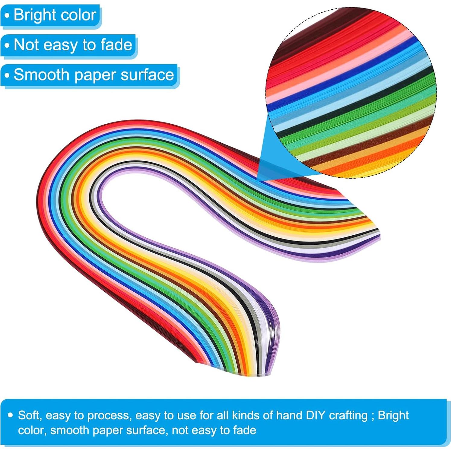 Tiras de Papel Quilling PATIKIL 520pcs 3mm x 39cm DIY