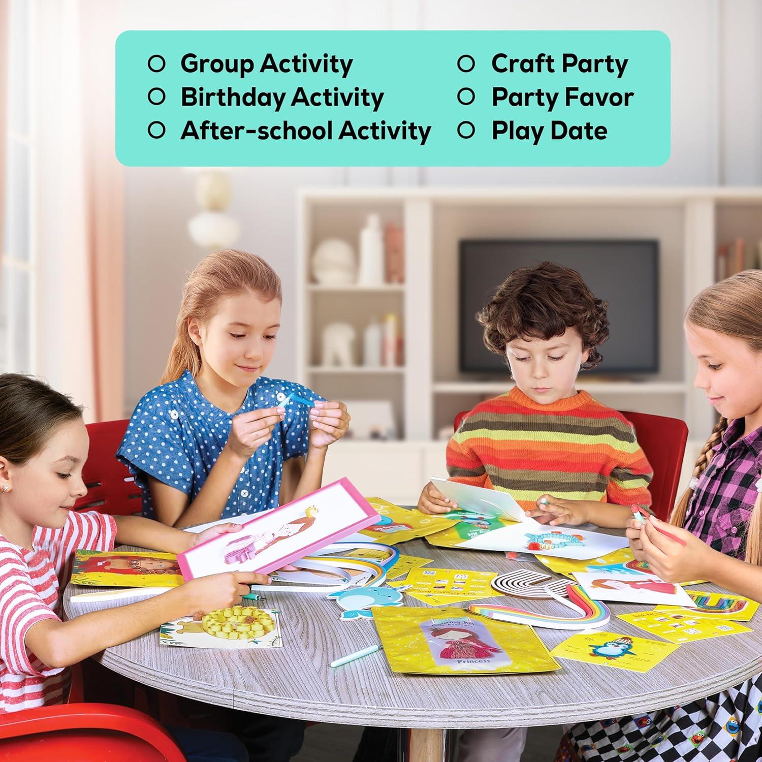 Kit de Quilling de Papel Pingüino My Creative Camp - Manualidades para Niños y Adultos