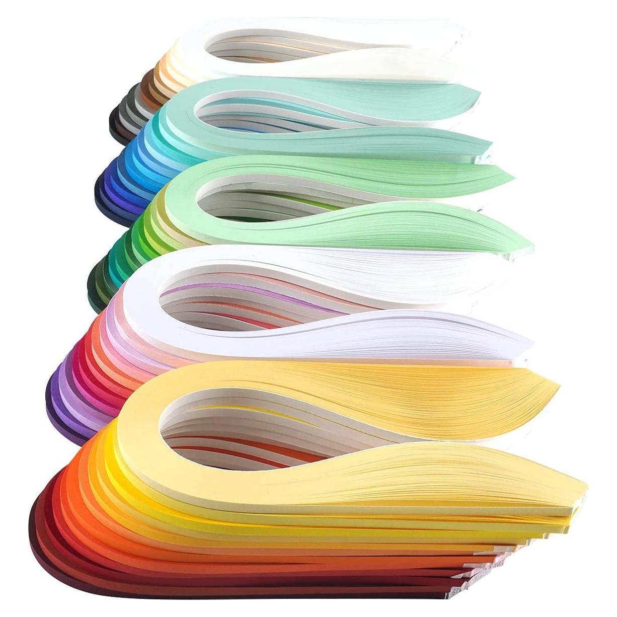 JUYA Juego de Tiras de Papel Quilling 60 Colores 39cm 3mm