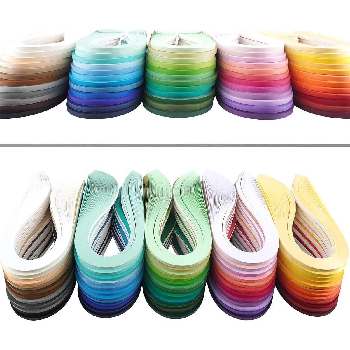 JUYA Juego de Tiras de Papel Quilling 60 Colores 39cm 3mm