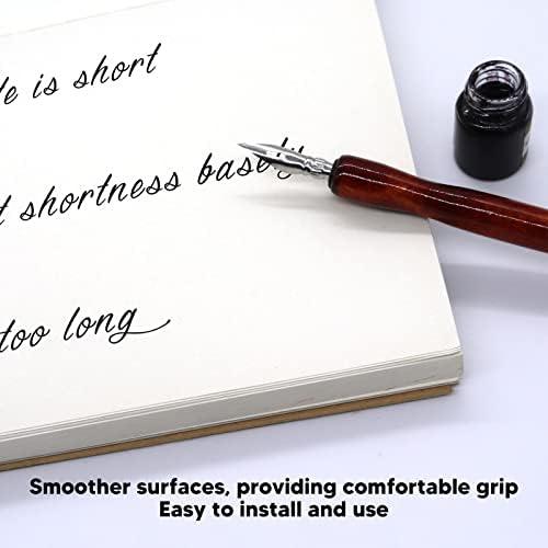 Juego de Soportes para Plumas Pissente 10 Piezas Madera Caoba