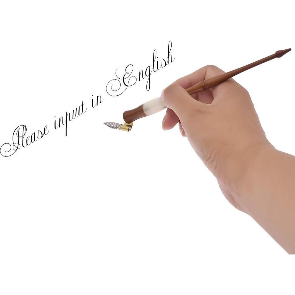 Pluma de Inmersión BetterUS de Madera con Soporte y Tinta